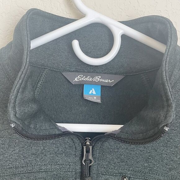 Eddie Bauer Sweater Mens Medium Green Pullover Gorpcore Outdoor Casual Fall - Picture 5 of 11